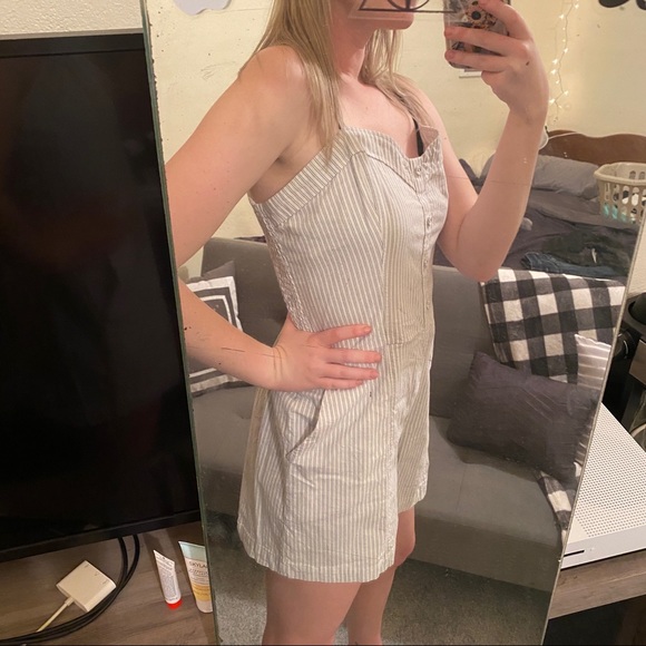 White & Blue Rompers - Picture 3 of 8